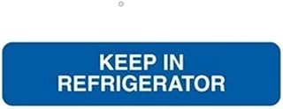 Keep in Refrigerator Medication Stickers, Doctor Stuff Veterinarian Stickers, 1-5/8" x 3/8", Blue, 500/Roll, Tabbies Vet V-FP109