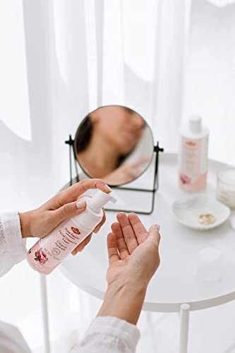 Otaci Rose Passion Facial Cleansing Foam, Face Cleanser Wash Foam Skin Facial Water Rose Foaming Natural #TOP4