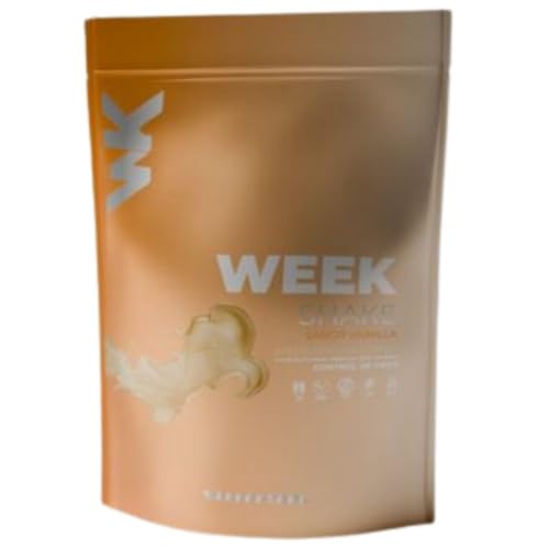 Weekontrol Batido Sustitutivo de Comida Week Shake con Alto Porcentaje de Proteína Vegetal para Perder o Mantener Peso. Batido Saciante en Variedad de Sabores (600gr (1 unidad), Vainilla)