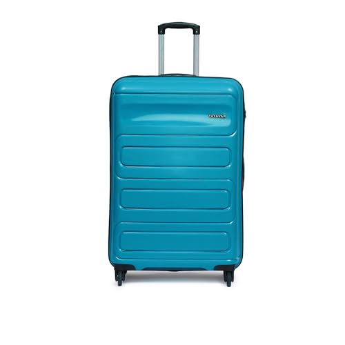 Image of Yayavar Tokyo Textured ABS Hard-Sided Suitcase Bag | Dual Color Trolley with 4 Spinner Wheels, Number Lock, Water Resistant | Luggage Bag for Travel