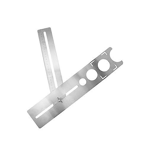 Uonlytech Flexible Positioning Drilling Tool for Tile and Marble Adjustable Hole Opener Sturdy Stainless Steel for Precise Tile Installation