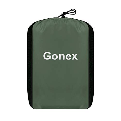 Gonex 60L Water Repellent Duffel Bag Backpack Outdoor Heavy Duty Duffle Bag with Backpack Straps for Hiking Camping Travelling Cycling for Men Women Olive Green