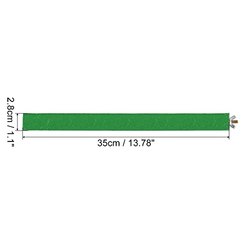 Image of PATIKIL 1.1x13.9 Inch Bird Cage Perch, Parrot Stand Paw Grinding Stick Bird for Parakeet Cockatiel Cage Accessory, Green