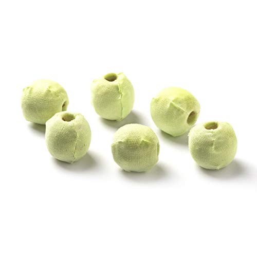 Darice Cloth-Covered Beads: Mint Green, 62", 6Piece #TOP15