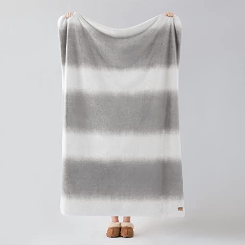 Ugg - Elliora Throw Blanket - Soft Striped Ombre Throw Blanket - 50" X 70" - Warm Accent Blanket For Couch Or Bed - Cozy Home Décor - Seal #TOP1