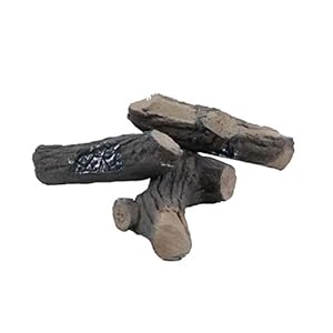 Enjoyfires keramiek houtblok klein, 3 stuks mini, keramische stammetjes