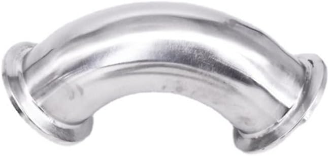 Tri Clamp 90 Degree Elbow 1pcs, Stainless Steel Sanitary Pipe Fitting Connector Homebrew Beer 0.5" 1.5" 2" 2.5" 3" 3.5" 4" Pipe Fitting Connectors (Color : SUS316, Size : 12.7mm OD K50.5mm)