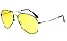 Outray Unisex Night Vision Aviator Sunglasses A114 Black/Yellow