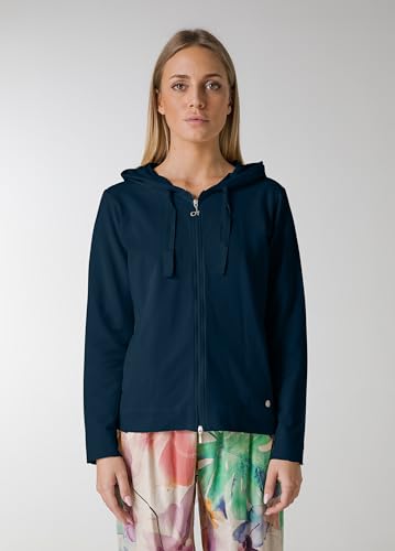 DEHA - Sweat-Shirt Full-Zip Hoodie en Coton, Nuit Bleue (L) – vue 3