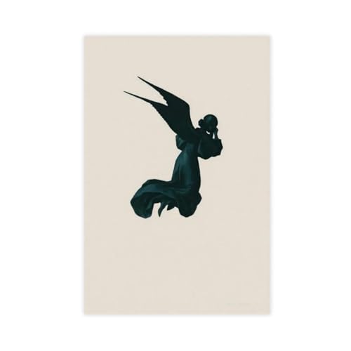 Poster sur toile minimaliste surréaliste VEILED ANGEL décoration murale chambre 60x90cm