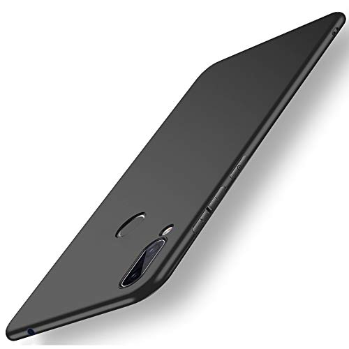 Image of TheGiftKart Sleek Back Cover Case for Xiaomi Redmi Y3 / Redmi 7 | Slim Fit Protective Design | Ultra Matte Finish | Camera Protection Bump | Soft Silicon Back Cover Case (Silicone, Black)