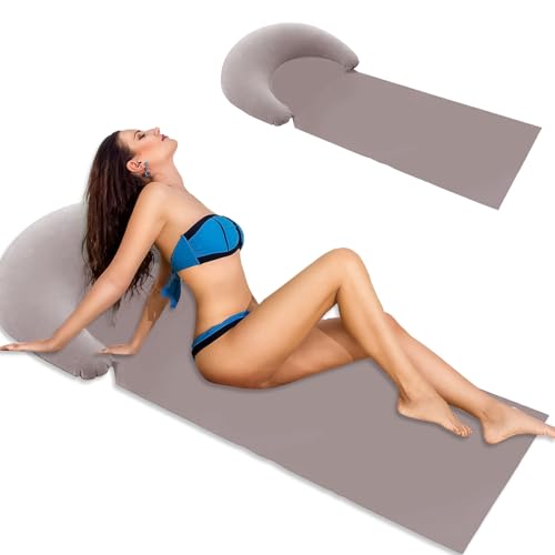 Walbest Beach Mat with Inflatable Pillow, 63