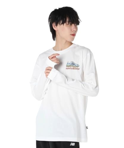 new balance(ニューバランス) Tシャツ 長袖 メンズ グラフィック ワンポイントロンT MT43944 WT L