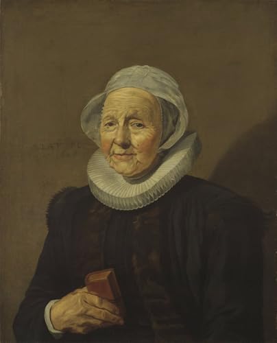 Affiche toile une vieille dame de Frans Hals : Impression d'art portrait aux finitions soignées