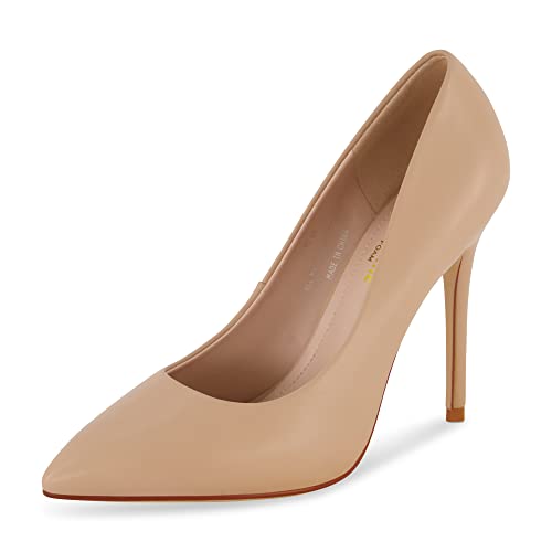 Cushionaire Women's Alta Dress Pump With +Comfort, Beige 9 #TOP18