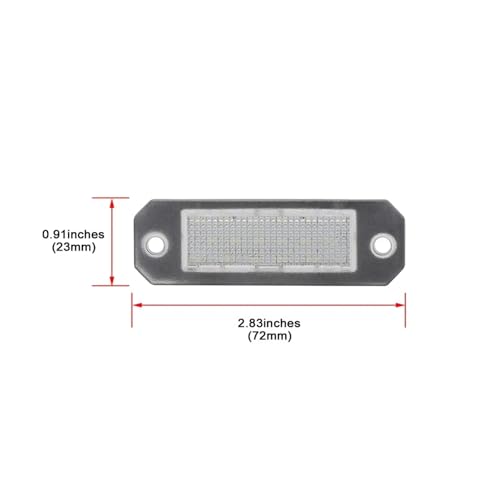 Lámpara LED impermeable de matrícula de 12V compatible con VW T5 T6 y Caddy 2
