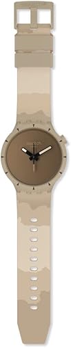 Miniatura 2 de Swatch BIG BOLD BIOCERAMIC DESERT Reloj Unisex (Modelo SB03C101), Marrón, DESIERTO