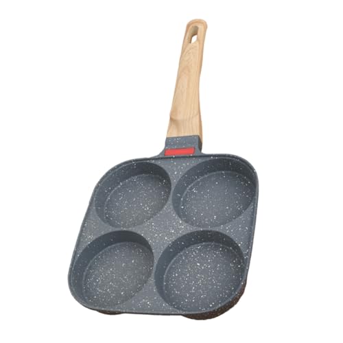 OUNONA Fried Egg Pan Nonstick Breakfast Frying Pan with Handle for Cooking Eggs Pancakes More Compatible with Gas Induction Cookers