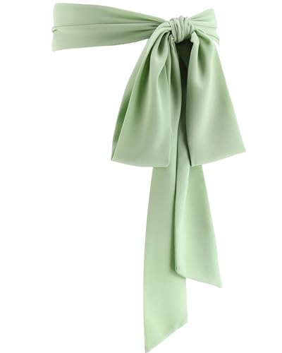 Image of Glitopper Women Chiffon Sash Belt Dress Sash Waist Bridal Wedding Belt 50s Accessories 3'' Wide