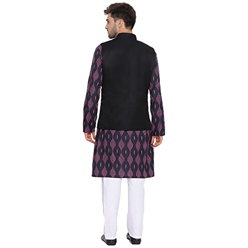 Image of hangup 3 Pc Kurta Pajama Set for Men (3PC 17AGolden)