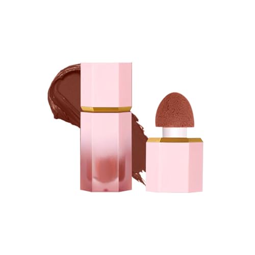 Colorete Liquido, 6g Colorete en Barra Alta Pigmentación, Rubor Súper Sedoso Natural, Rubor en Crema Efecto Ligero y Transpirable, Larga Duración Natural para un Aspecto Radiante