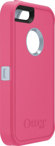 Otterbox Defender Series Case For Iphone Se (1St Gen - 2016) And Iphone 5/5S - Retail Packaging - Wild Orchid (Powder Grey/Blaze Pink) #TOP6