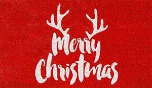 Calloway Mills 101742436 Christmas Antlers Doormat 24 X 36