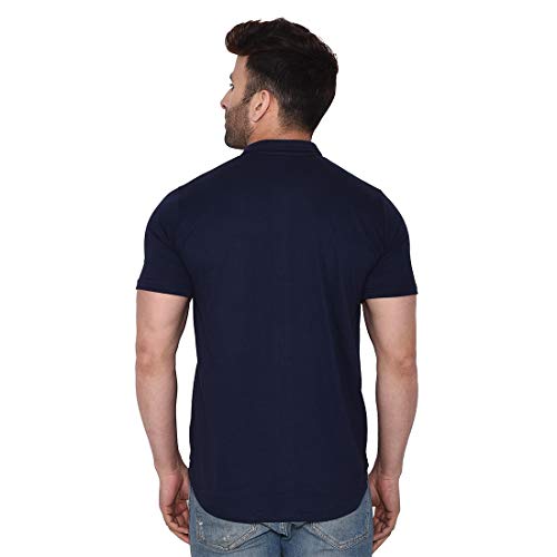 Image of Geum Men's Casual Shirt with Graphic Print | Short Sleeve Button-Down Shirt for Casual & Streetwear Look | Cotton Blend Slim Fit Shirt