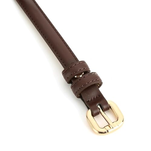 Skinny Belts, Women's Belts Genuine Leather Alloy Buckle Fashion Versatile Dress Pants Waist Belt4