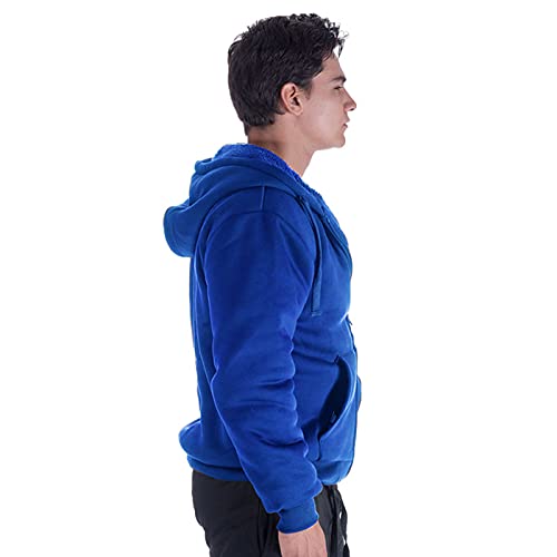 Image of Gary Com Heavyweight Sherpa Hoodies for Men, Thick Fleece Lined Full Zip Up Winter Warm Sweatshirts Work Jackets