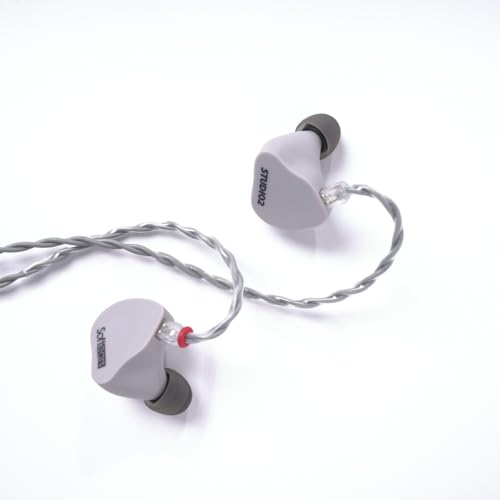 Softears Studio2 �L���w�b�h�z���AHI-RES �w�b�h�z���A2�s�����O���\�ȃP�[�u�� �C���C���[�C���z���A3.5mm�C���z���W���b�N �d�b�AiPad�AAndroid�A�R���s���[�^�[�p�A�}�C�N�Ȃ�