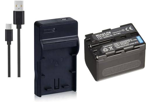 NinoLite 3�_�Z�b�g NP-QM71 �݊� �o�b�e���[ +USB�^ �[�d�� +�C�O�p�����v���O �A�\�j�[ Sony �Ή� dc01npqm71