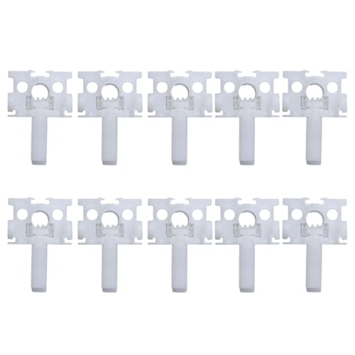 GWYAN 10 Pcs Vertical Blind Repair Carrier with Stem Vertical Blinds Repair Kit White Blinds Replacement Parts Vertical Blinds Curtain Accessories