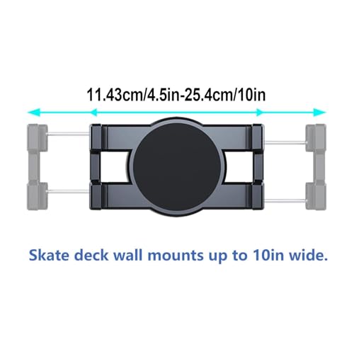 Support skateboard mural rotatif display rack ajustable pour stockage longboard