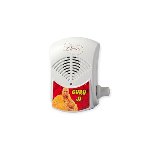 Divine GURU JI Electric Mantra Chanting Box | Guruji Sada Sahay & Om Namah Shivaya Shiv Ji Mantra Player | Devotional Plastic Mantra Jaap Machine for Home, Temple & Meditation