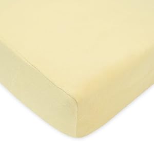 American Baby Company Heavenly Soft Chenille Fitted Crib Sheet for Standard Crib and Toddler Mattresses, Maize
