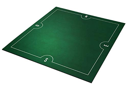 Alfombra Bridge Prestige- verde - 78 x 78 cm - Fabricación francesa Cover
