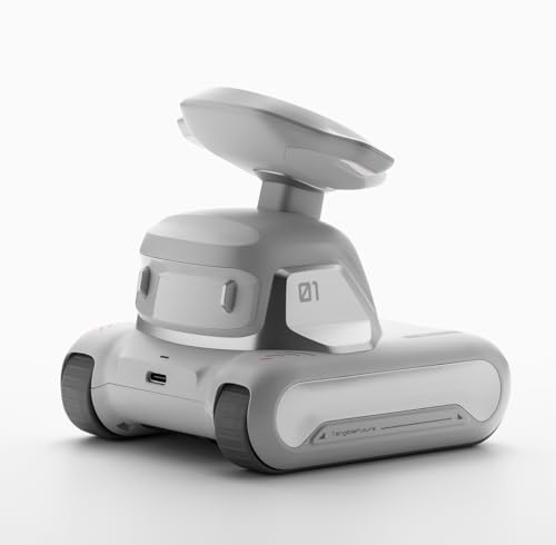 Image of TangibleFuture LOOI Robot - AI Desktop Companion with ChatGPT Voice Interaction, Memory, Personality, Gesture & Face Recognition, Emotional Support, and 10W Wireless Charging (Starlight White)
