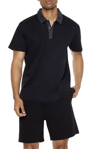 Polo Forever 21 homme en coton Supima blanc taille M