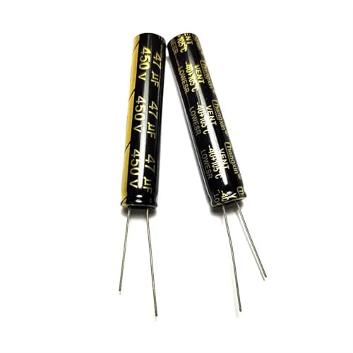 Condensateur électrolytique 47uF 450V radial pour réparation électronique 5pcs