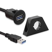 CJMUQHEHH – 2m USB Einbaubuchse USB 3.0, Buchse Auto USB Einbaubuchse 3.