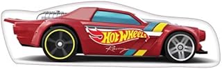 ILS I LOVE SHOPPING Cuscino 3D 40x20cm Shaped Sagomato per Bambini in Poliestere con la Forma sagoma Personaggio (Hot Wheels Macchina Rossa)