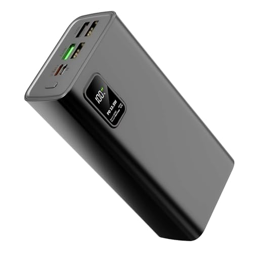 Portable Charger Power Bank 60000mAh,QC3.0 22.5W & USB C PD20W Fast Charging, External Battery, 2 Input and 5 Output (QC & USB & Type C) for Mobile Phone, Camera, Pad, Headset etc