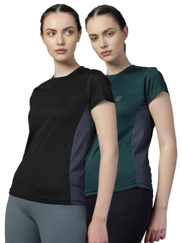 Image of CHKOKKO Gym Tshirt for Women Workout Dry Fit t Shirt Sports Tshirt Lightweight Round Neck Breathable Half Sleeve Activewear Mesh Running Yoga Tops for Woman