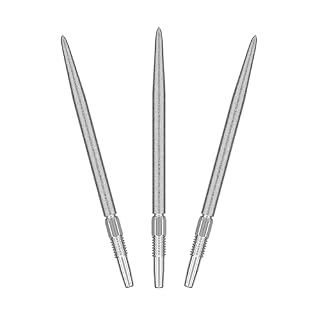Target Darts Swiss Point SLK Luke Littler Dart Points (3 Pack Set of Tips) 35MM – Silber