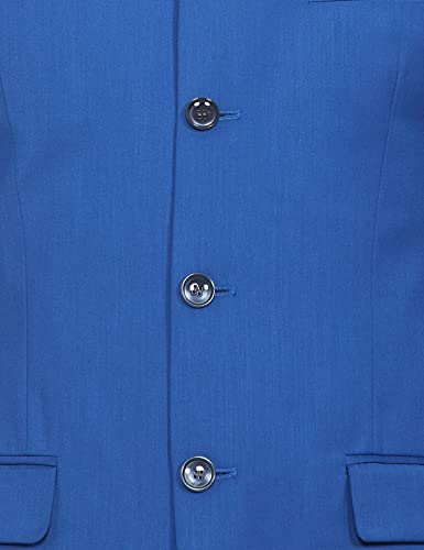 Image of Park Avenue Rayon Blend Men's Full Sleeve Slim FIT Dark Blue Formal Suit (PMDL03725-B6 32)