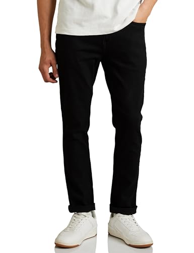 Image of Amazon Brand - Symbol Men's Slim Fit Mid Rise Jeans