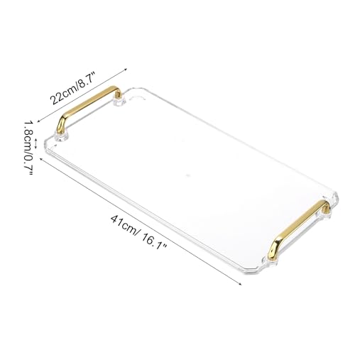 Plateau de service anti-dérapant plastique rigide transparent pratique