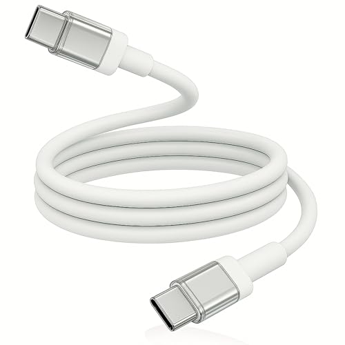 Image of Nothing 65W C-Type Rapidly Charging 3.3ft Cable for Nothing Phone 3 /3A /3A Pro /2 /2A /2A Plus /CMF Phone 2 Pro /1 /Laptop /Tablet /Buds & Other 45WattUSB-C Devices High Speed Data Transfer Fast Charge, White