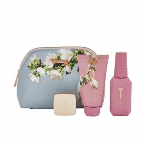 TED BAKER PRETTY BLOSSOM SET WITH BODY SPRAY HAND CREAM LIP BALM SET